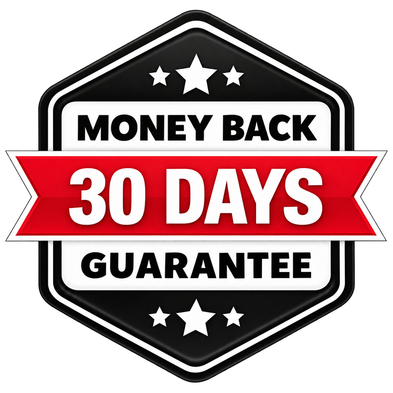 30 day money back guarantee seal
