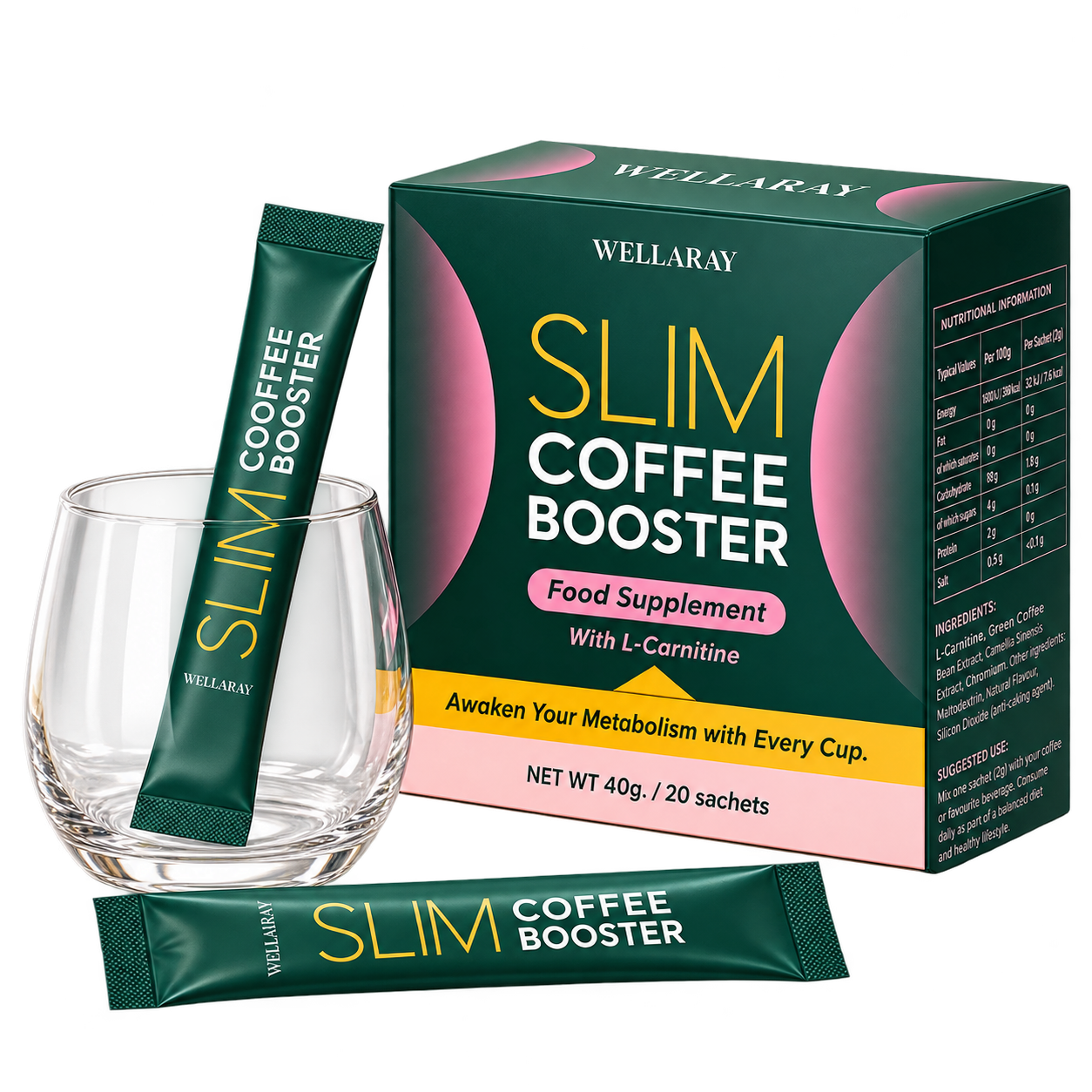 Wellaray Slim Coffee Booster sachet pack